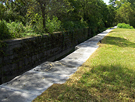 Erie Canal Lock 33, south chamber, looking west