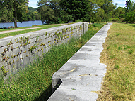Erie Canal Lock 33, north chamber, looking east