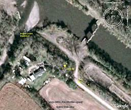 Enlarged Erie Canal Lock 35 - Google Earth view
