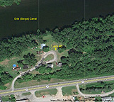 Google Earth view of Lock 40 and vicinity