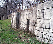 Enlarged Erie Canal Lock No. 65 - western door recess in the north wall